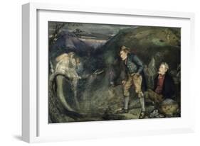 The Wake (W/C on Paper)-John Anster Fitzgerald-Framed Giclee Print