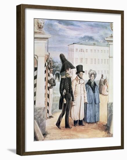 The Walk, 1837-Pavel Andreevich Fedotov-Framed Giclee Print