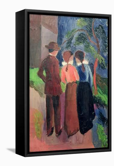 The Walk, 1914-Auguste Macke-Framed Stretched Canvas