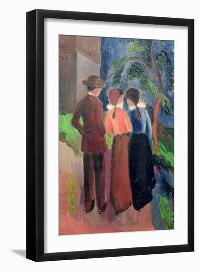 The Walk, 1914-Auguste Macke-Framed Giclee Print