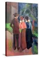 The Walk, 1914-Auguste Macke-Stretched Canvas