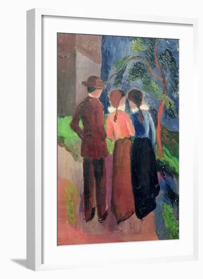 The Walk, 1914-Auguste Macke-Framed Giclee Print