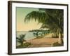 The Walk at Palm Beach, C.1898-null-Framed Giclee Print