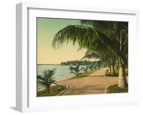 The Walk at Palm Beach, C.1898-null-Framed Giclee Print