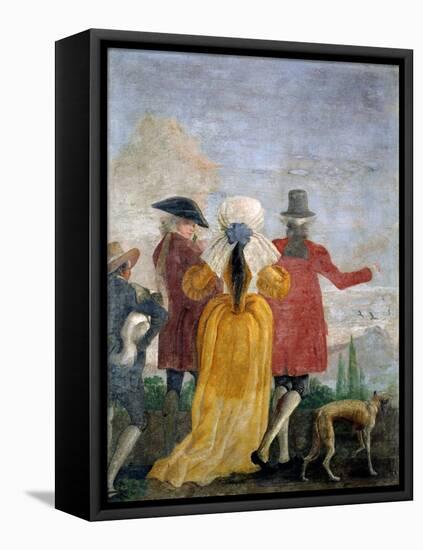 The Walk, c.1791-Giandomenico Tiepolo-Framed Stretched Canvas