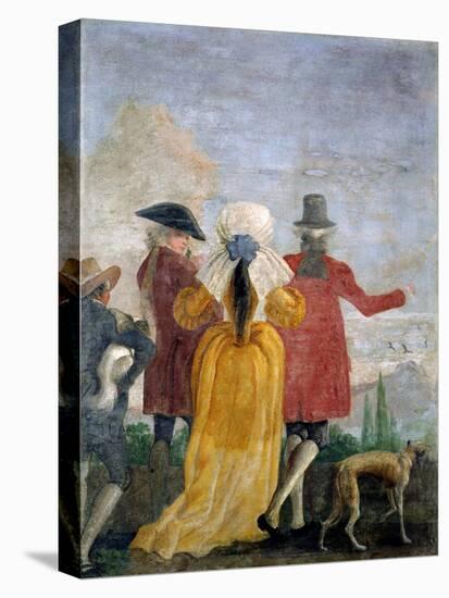 The Walk, c.1791-Giandomenico Tiepolo-Stretched Canvas