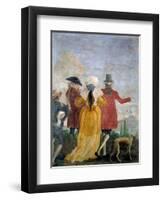 The Walk, c.1791-Giandomenico Tiepolo-Framed Giclee Print