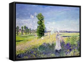 The Walk, circa 1872-75-Claude Monet-Framed Stretched Canvas