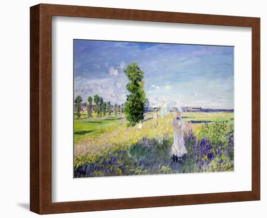 The Walk, circa 1872-75-Claude Monet-Framed Giclee Print