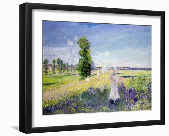 The Walk, circa 1872-75-Claude Monet-Framed Giclee Print