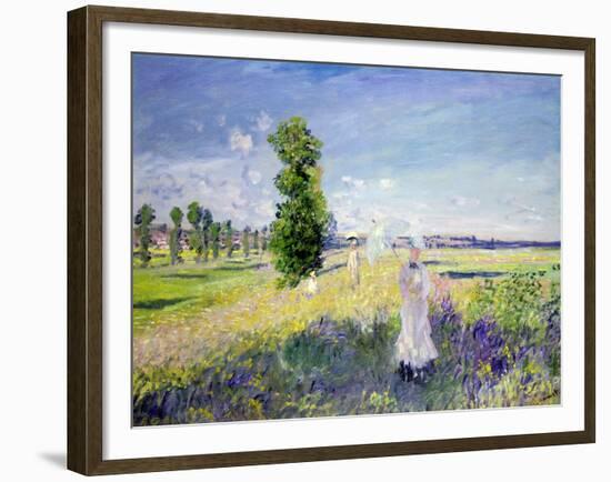 The Walk, circa 1872-75-Claude Monet-Framed Giclee Print