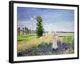 The Walk, circa 1872-75-Claude Monet-Framed Giclee Print