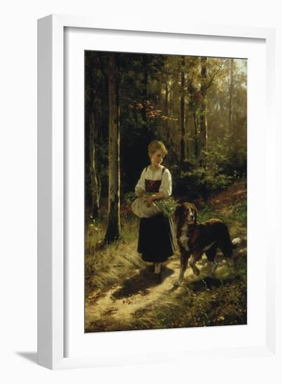 The Walk in the Forest, 1883-Hubert Salentin-Framed Giclee Print