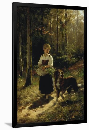 The Walk in the Forest, 1883-Hubert Salentin-Framed Giclee Print