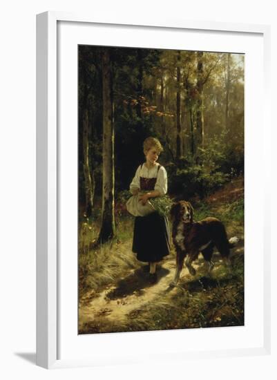 The Walk in the Forest, 1883-Hubert Salentin-Framed Giclee Print