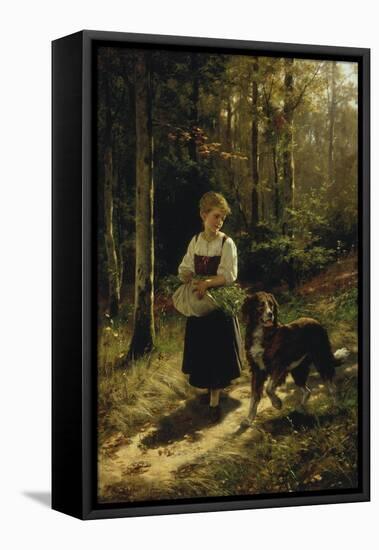 The Walk in the Forest, 1883-Hubert Salentin-Framed Stretched Canvas