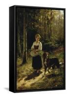 The Walk in the Forest, 1883-Hubert Salentin-Framed Stretched Canvas