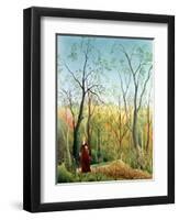 The Walk in the Forest, 1886-90-Henri Rousseau-Framed Giclee Print