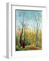 The Walk in the Forest, 1886-90-Henri Rousseau-Framed Giclee Print