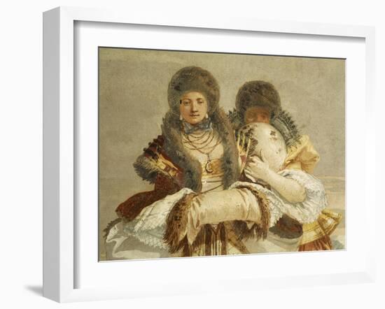 The Walk in Winter-Giandomenico Tiepolo-Framed Giclee Print