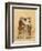 The Walk (Ink and W/C on Paper)-Henri Bonaventure Monnier-Framed Giclee Print