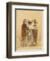 The Walk (Ink and W/C on Paper)-Henri Bonaventure Monnier-Framed Premium Giclee Print