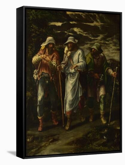 The Walk to Emmaus, C. 1570-Lelio Orsi-Framed Stretched Canvas
