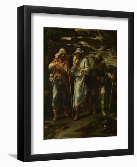 The Walk to Emmaus, C. 1570-Lelio Orsi-Framed Giclee Print