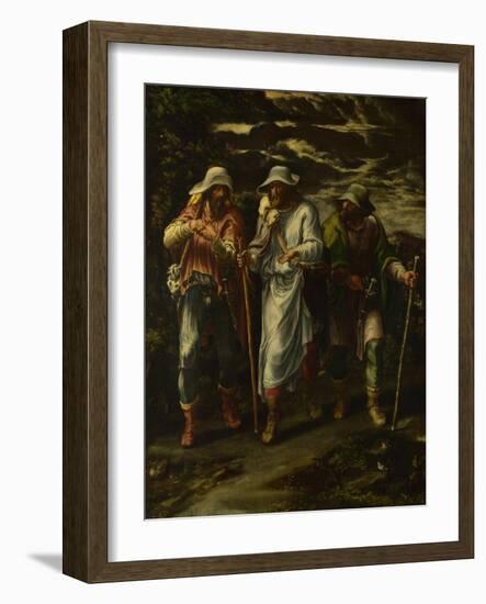 The Walk to Emmaus, C. 1570-Lelio Orsi-Framed Giclee Print