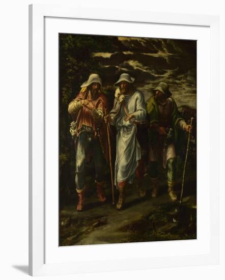 The Walk to Emmaus, C. 1570-Lelio Orsi-Framed Giclee Print