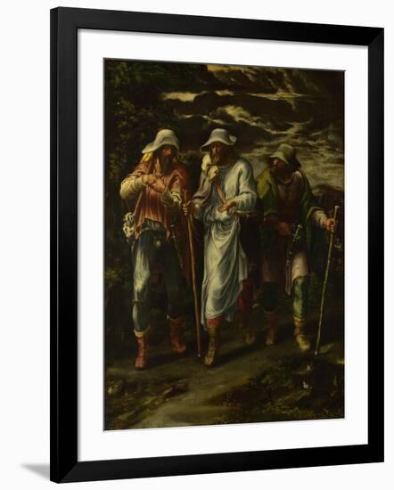 The Walk to Emmaus, C. 1570-Lelio Orsi-Framed Giclee Print