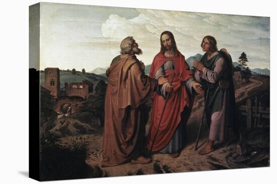 The Walk to Emmaus-Joseph Feuhrich-Stretched Canvas