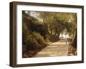 The Walk Up to Ariccia, Detail, 1839-Giambattista Pittoni-Framed Giclee Print