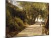 The Walk Up to Ariccia, Detail, 1839-Giambattista Pittoni-Mounted Giclee Print
