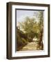 The Walk Up to Ariccia, Detail, 1839-Giambattista Bassi-Framed Giclee Print
