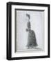 The Walker with a Muff, C.1884-Georges Seurat-Framed Giclee Print