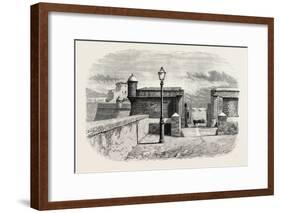 The Wall of Cadiz, Spain-null-Framed Giclee Print