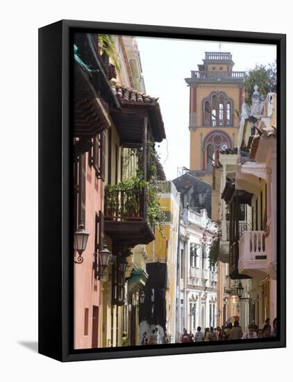 The Walled City, Cartagena, Colombia-Ethel Davies-Framed Stretched Canvas