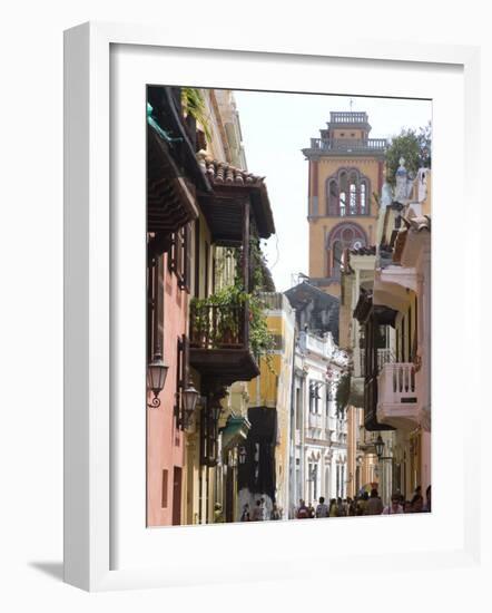 The Walled City, Cartagena, Colombia-Ethel Davies-Framed Photographic Print