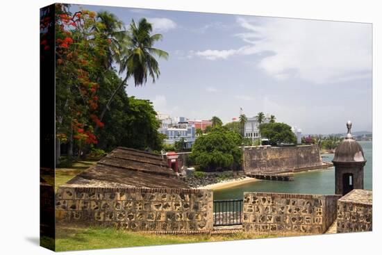 The Walled City Old San Juan Puerto Rico-George Oze-Stretched Canvas