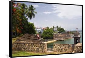 The Walled City Old San Juan Puerto Rico-George Oze-Framed Stretched Canvas