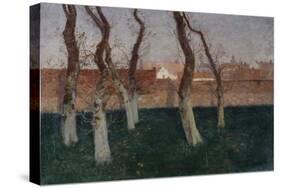 The Walled Garden-Fritz Thaulow-Stretched Canvas