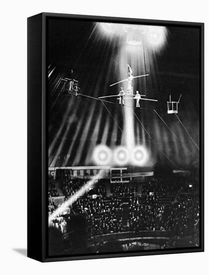 The Wallenda Family Performing on the High Wire, Olympia-null-Framed Stretched Canvas