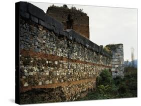 The Walls and Western Bastions Facing Lake Iznik, Ancient City of Nicaea, Iznik, Turkey-null-Stretched Canvas