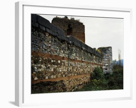 The Walls and Western Bastions Facing Lake Iznik, Ancient City of Nicaea, Iznik, Turkey-null-Framed Giclee Print