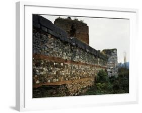 The Walls and Western Bastions Facing Lake Iznik, Ancient City of Nicaea, Iznik, Turkey-null-Framed Giclee Print