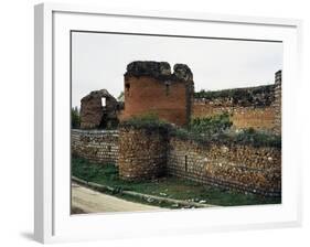 The Walls and Western Bastions Facing Lake Iznik, Ancient City of Nicaea, Iznik, Turkey-null-Framed Giclee Print