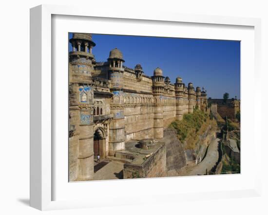 The Walls of Gwalior Fort, Madhya Pradesh, India-Maurice Joseph-Framed Photographic Print