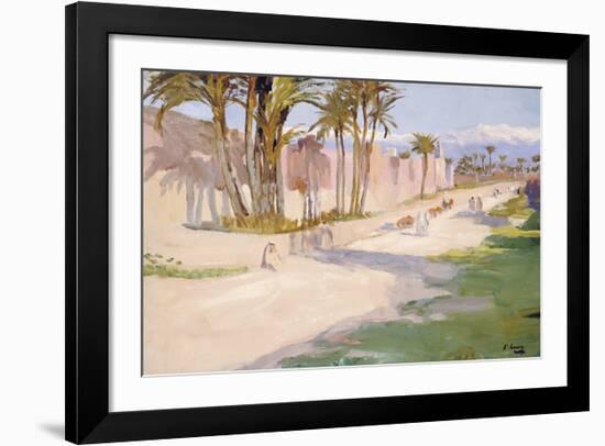 The Walls of Marrakesh-Sir John Lavery-Framed Premium Giclee Print