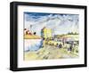 The Walls of Paris-Vincent van Gogh-Framed Giclee Print